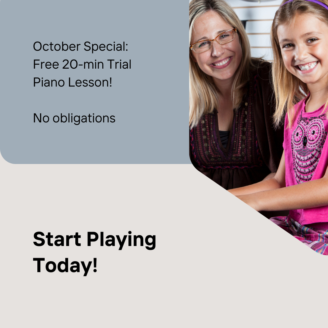 October Special Free 20-min Trial Piano Lesson!